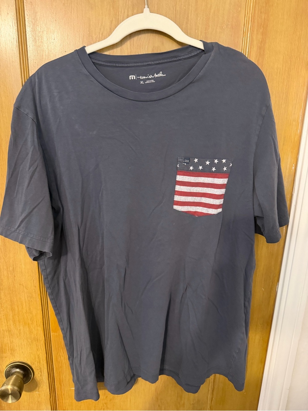 Men's Flag Pocket T-Shirt - Navy